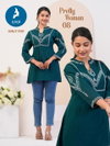 Pretty Woman By Kaya Rayon Ladies Short Top Wholesale In Delhi